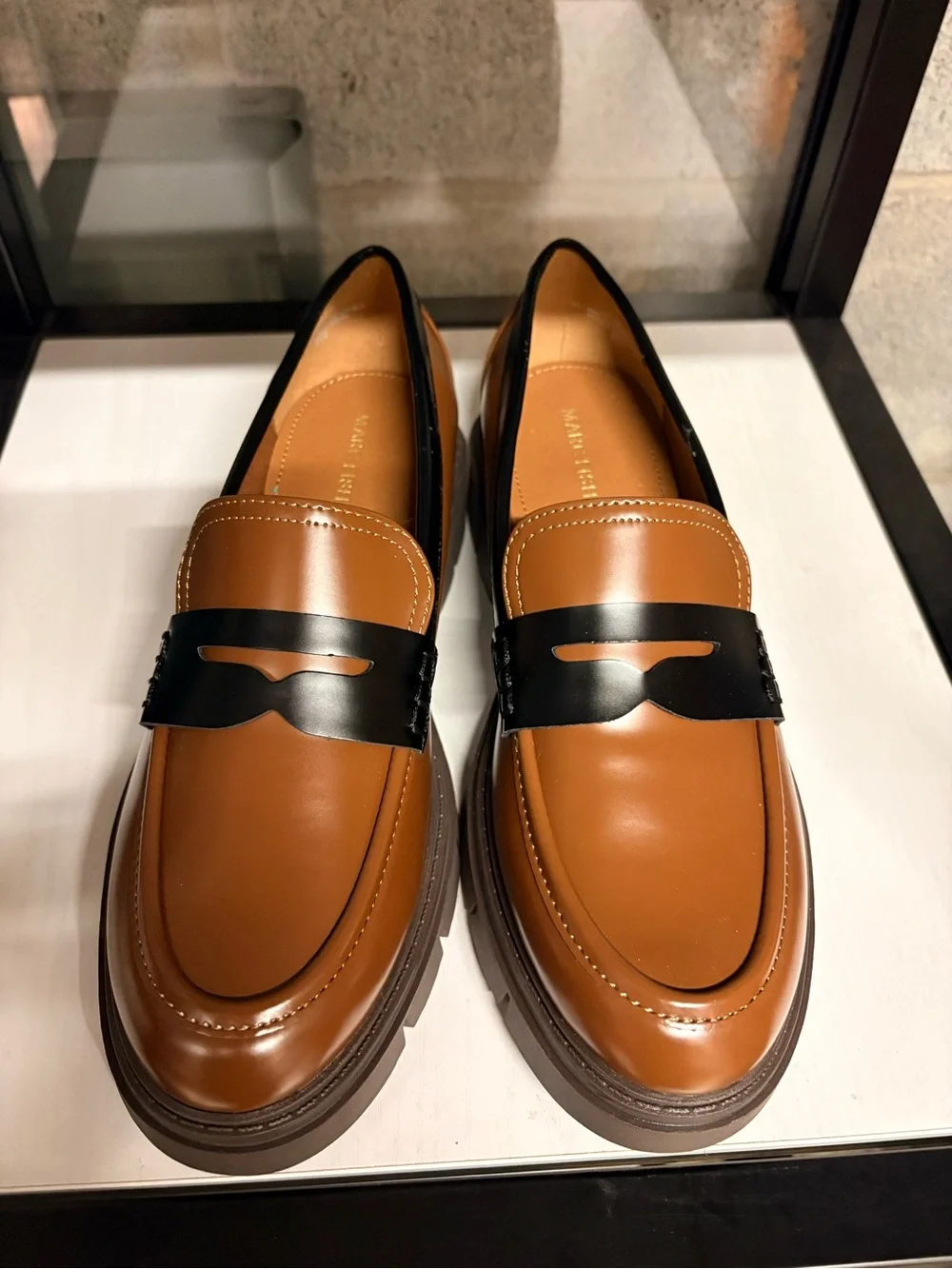 Women’s Brown Leather Penny Loafers